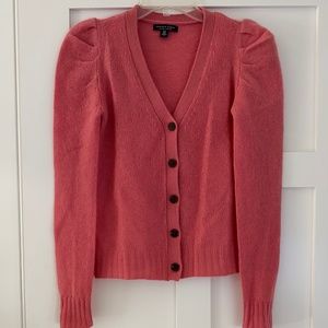 Saks Fith Avenue Pink/Coral Cashmere Sweater